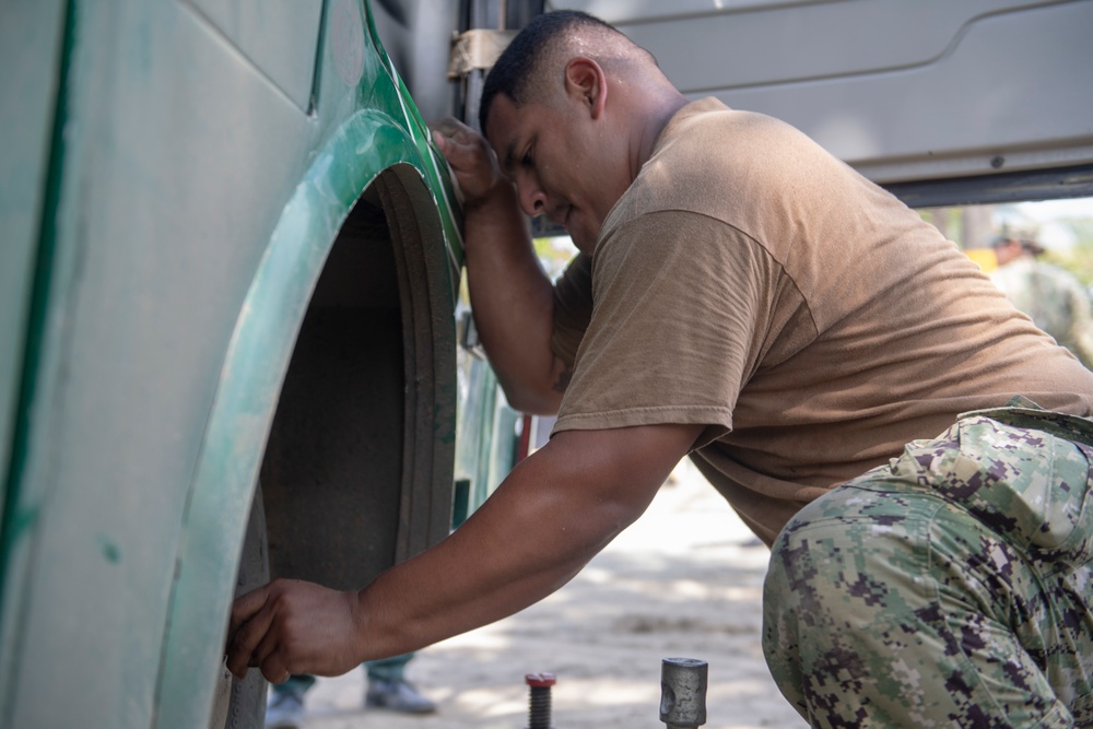 USNS Comfort Personnel Treat Patients at a Land-based Medical Site, in Colombia