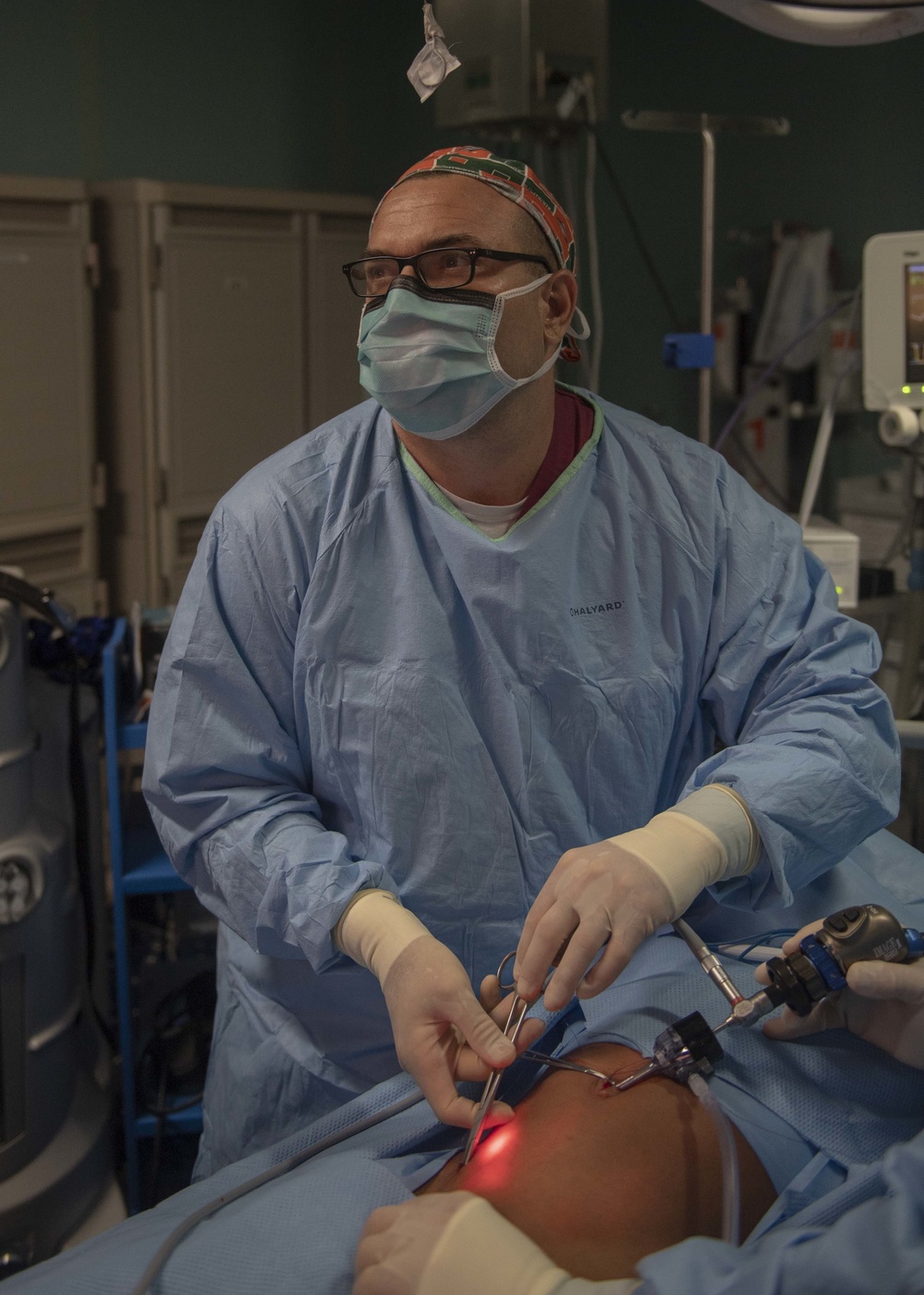 USNS Comfort Surgeons Repair a Hernia Aboard the Ship Off the Coast of Colombia