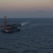 Ships of the John C. Stennis Carrier Strike Group transit the Philippine Sea.