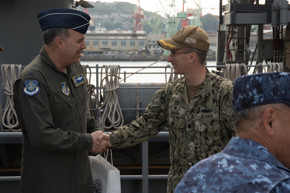 USFJ visits USS Germantown