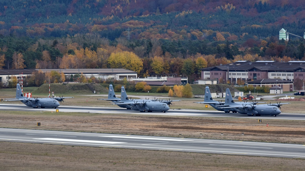 Ramstein exercise generates mass airlift capability