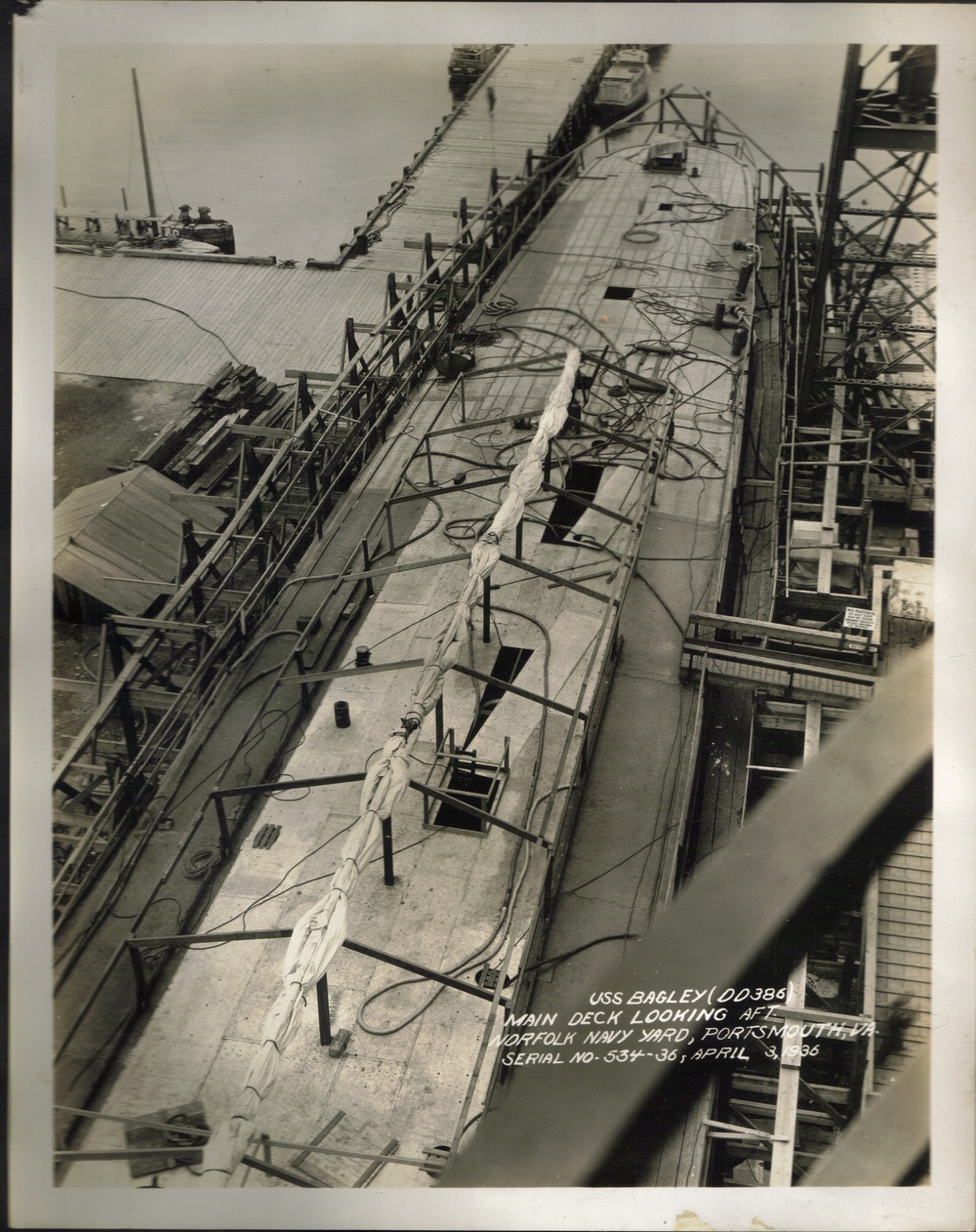 Building USS Bagley-Circa 1935