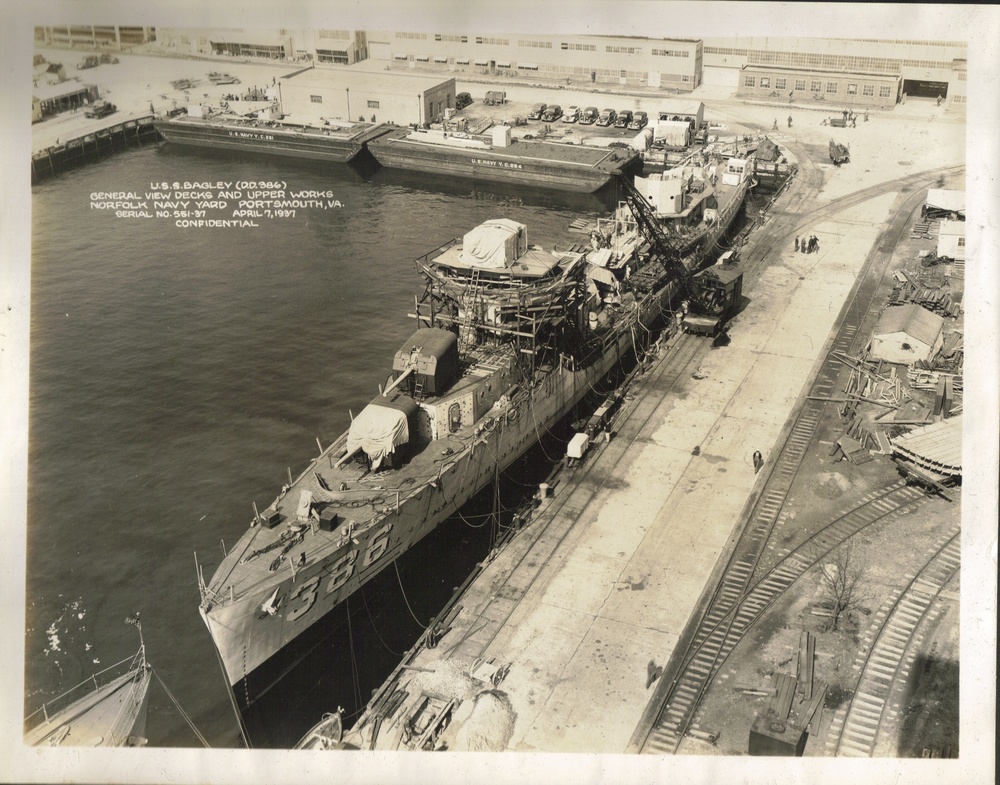 USS Bagley-Circa 1937