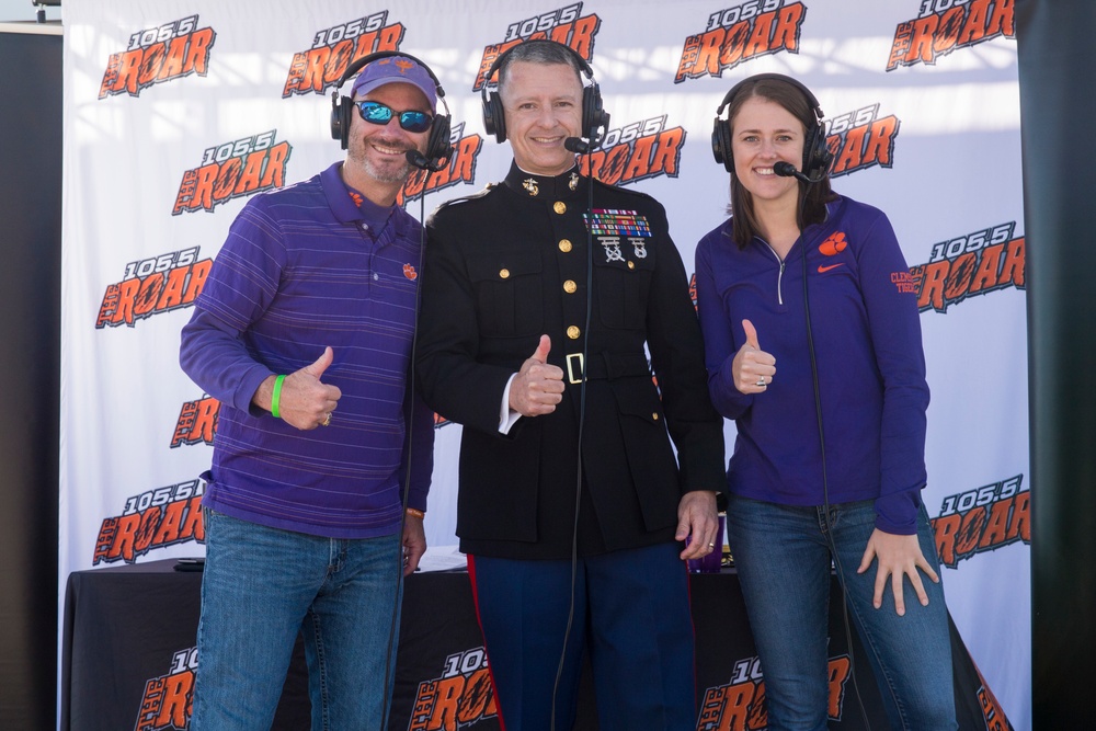 Marines Attend Clemson University Football Game