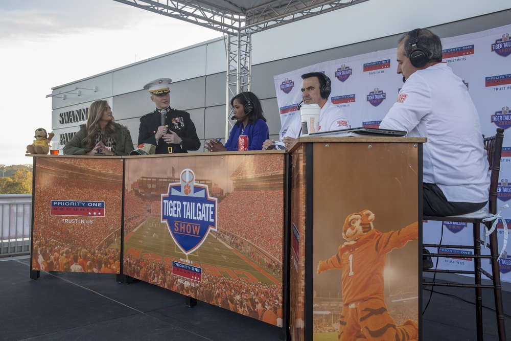 Marines Attend Clemson University Football Game