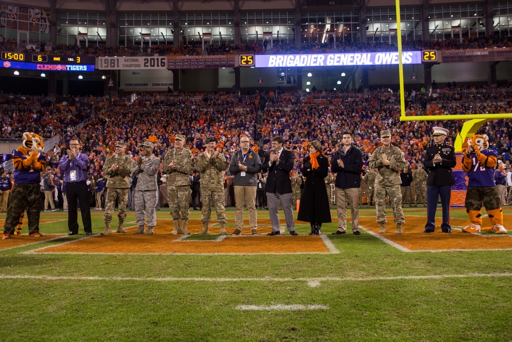 Marines Attend Clemson University Football Game