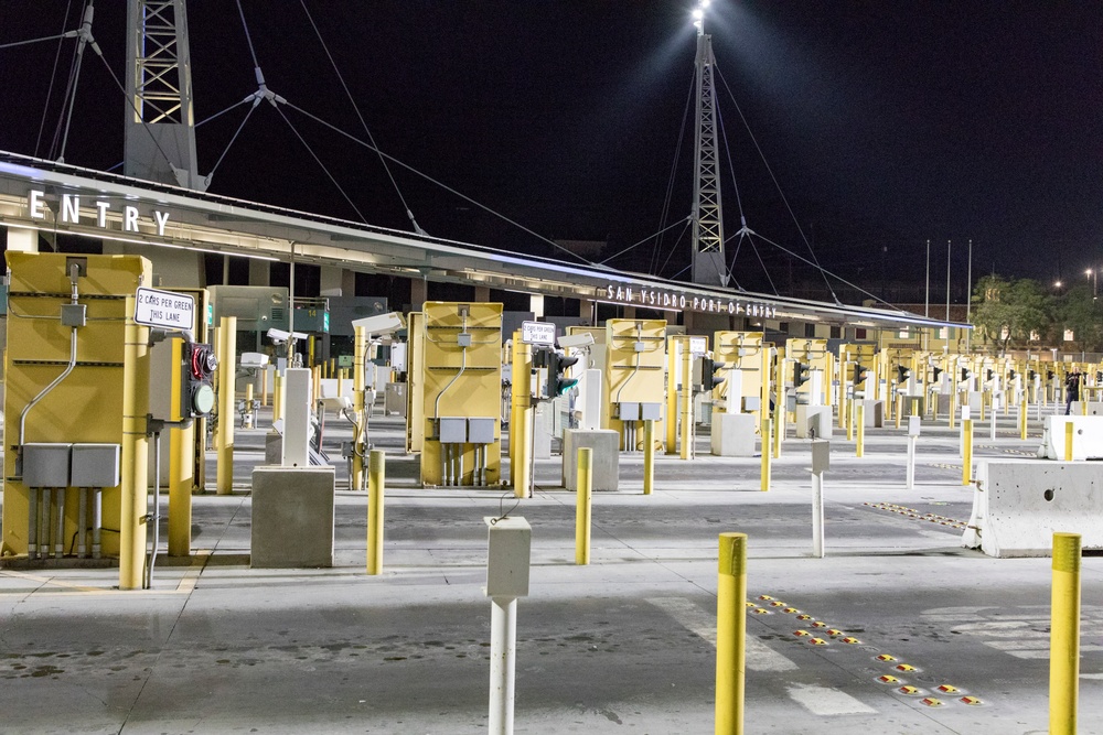 U.S. Customs and Border Protection officials temporarily suspended some operations at the San Ysidro port of entry early Monday morning