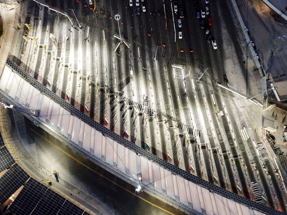 U.S. Customs and Border Protection officials temporarily suspended some operations at the San Ysidro port of entry early Monday morning