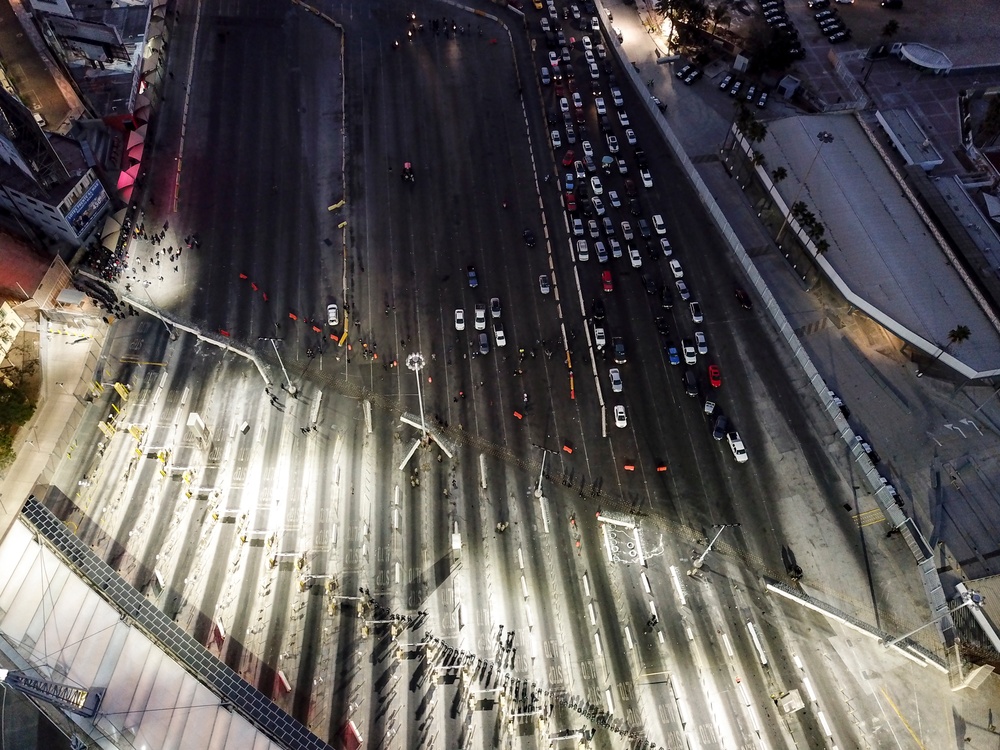 U.S. Customs and Border Protection officials temporarily suspended some operations at the San Ysidro port of entry early Monday morning