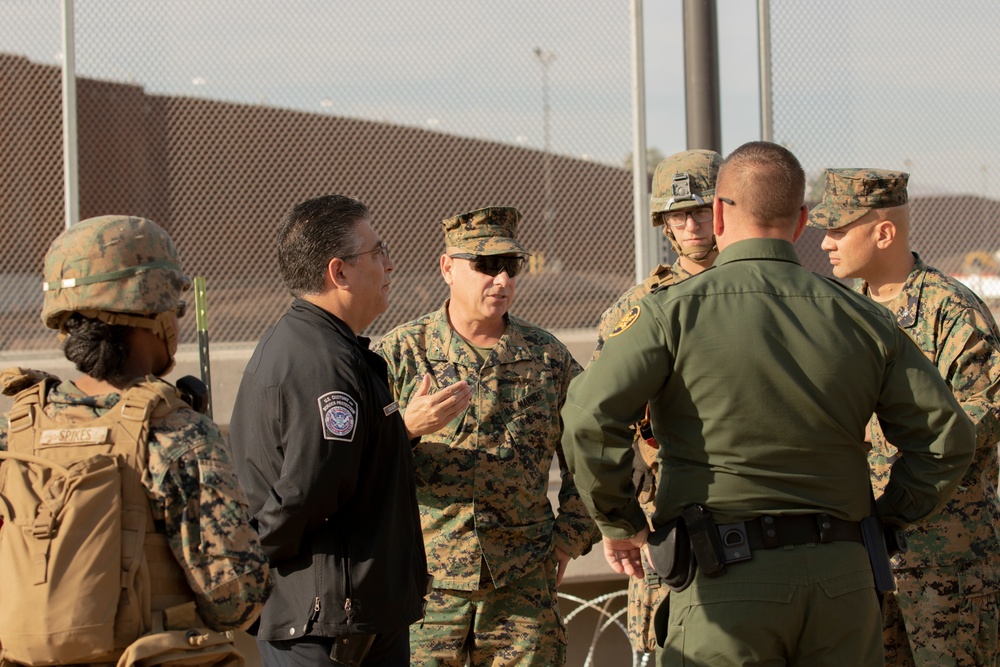 Brig. Gen. Sklenka Conducts Site-Survey at Calexico East Port of Entry