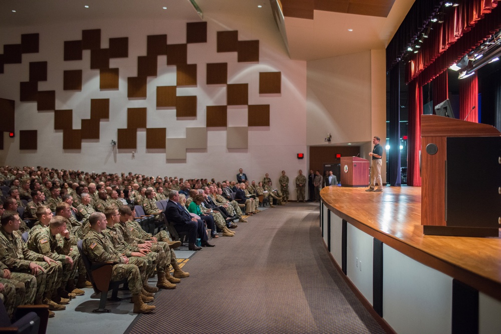 The United States Secretary of the Army, Dr. Mark T. Esper MCoE Visit