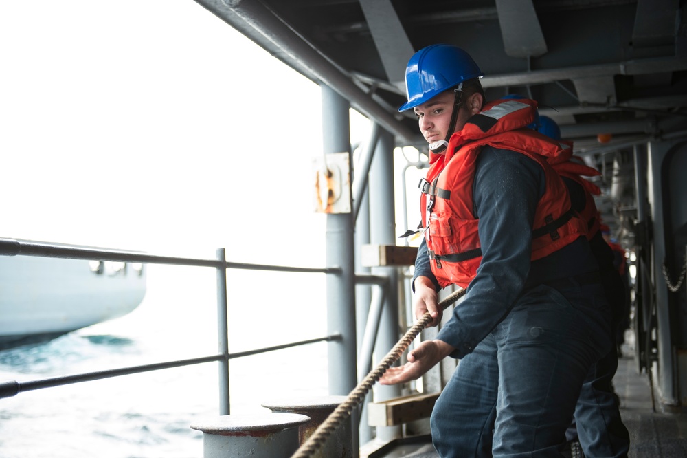 Vella Gulf Replenishment at Sea