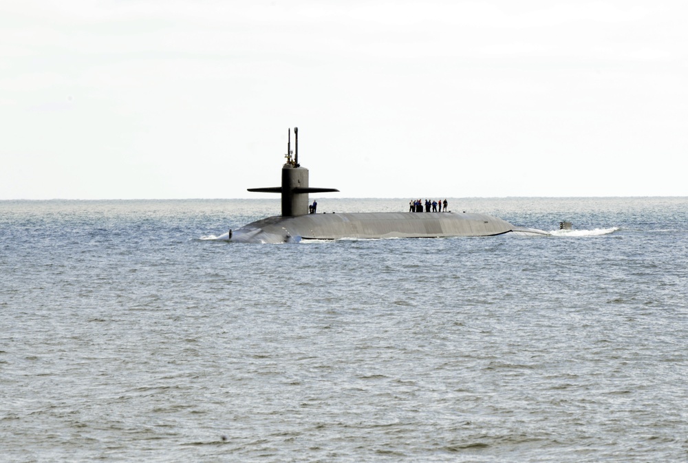 USS Rhode Island (Blue) Returns to Home Port