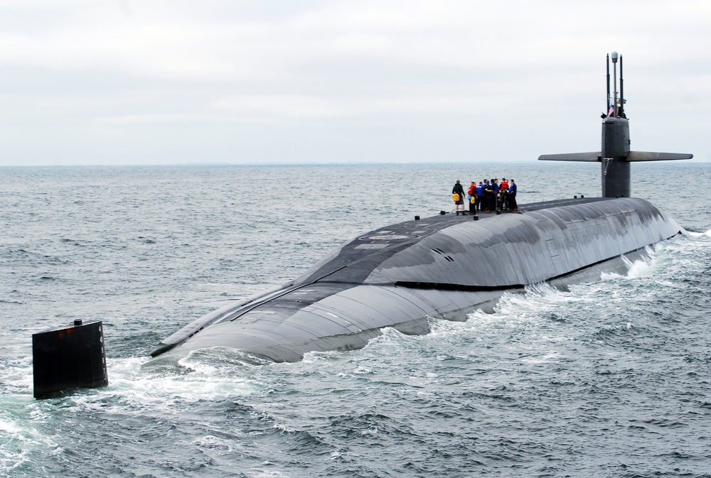 USS Rhode Island (Blue) Returns to Home Port