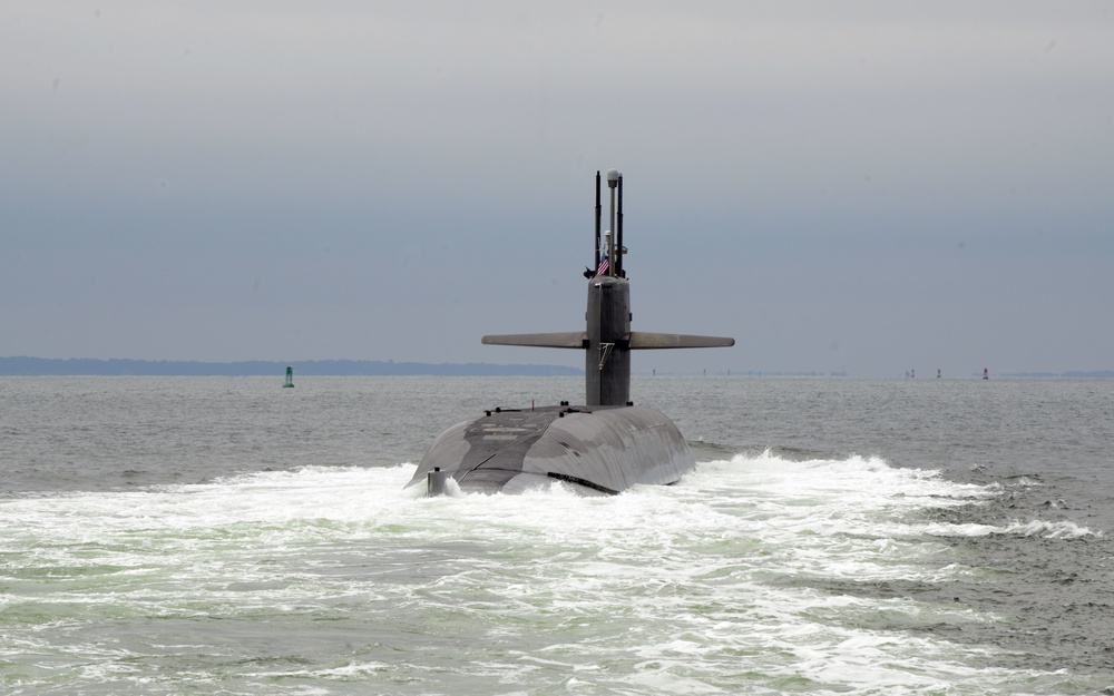 USS Rhode Island (Blue) Returns to Home Port