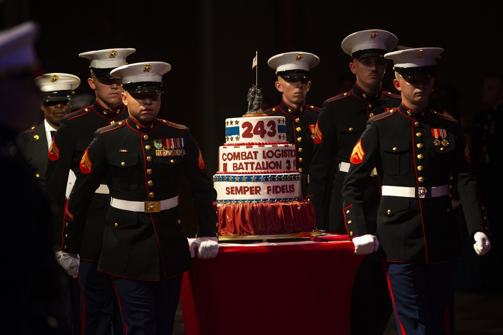 CLB-3 Marine Corps Birthday Ball Ceremony