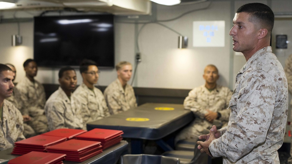 DVIDS - Images - Lance Cpl Seminar graduates on the mess deck [Image 3 ...