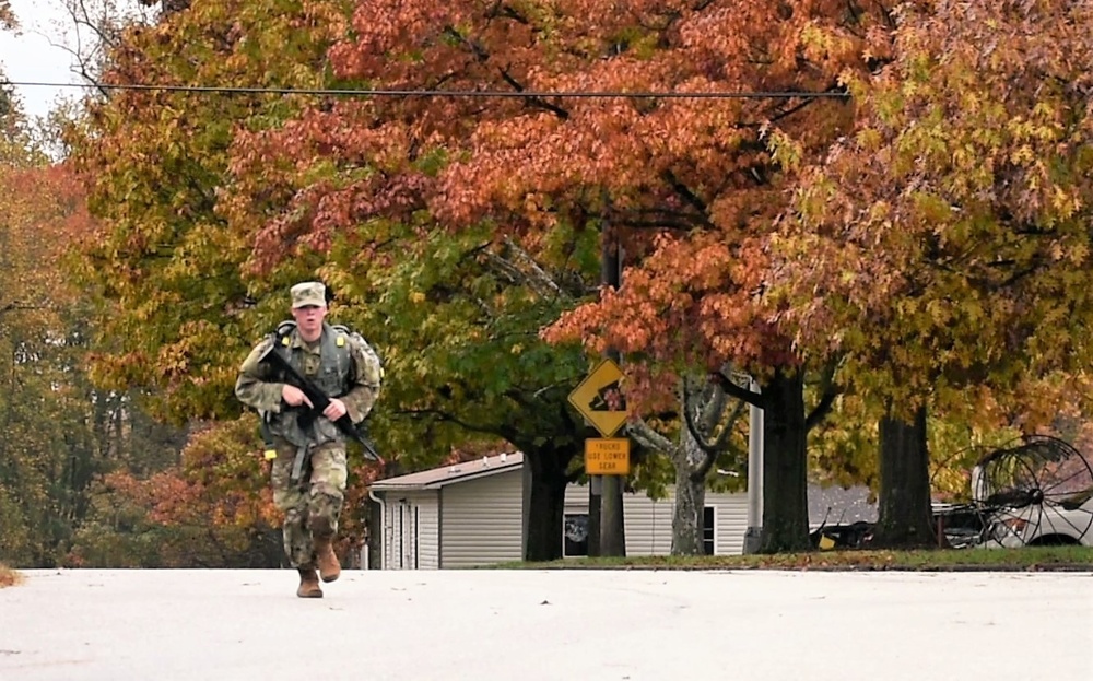 Army National Guard Soldier Finishes 6.6 Ruck March during 58th EMIB Best Warrior Competition