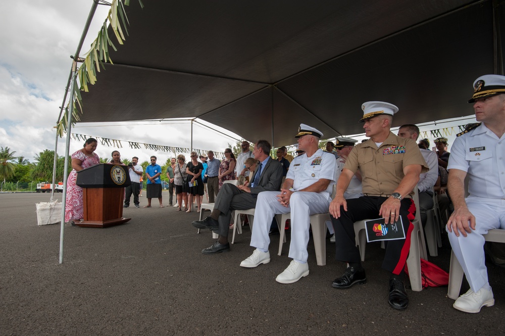 DPAA repatriation ceremony in the Republic of Kiribati for Tarawa unknowns