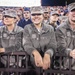 Air Force cadets on the sideline