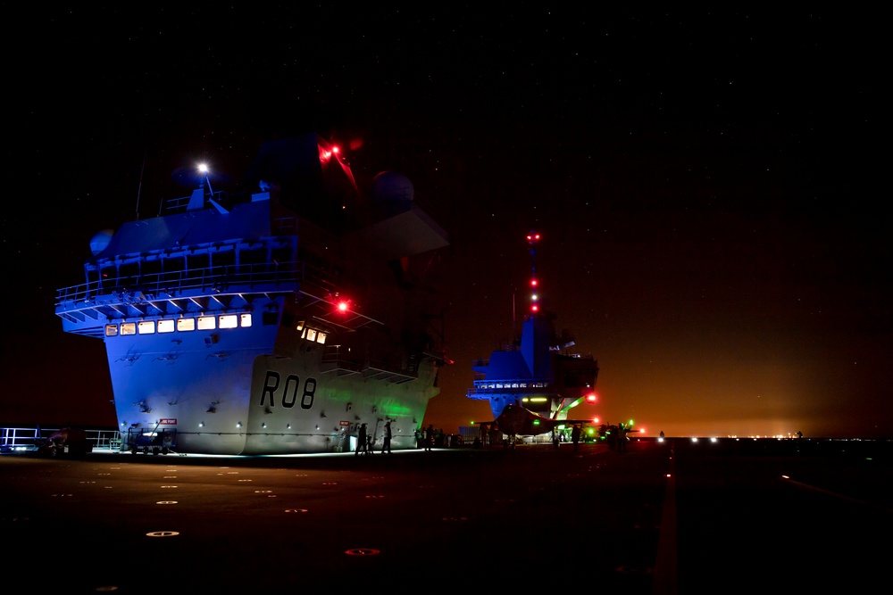BF5 Flight 406, Mr. Peter Wilson and BF4 Flight 537 Sqd Leader Andy Edgell test aboard HMS Queen Elizabeth.  The F-35 Pax River Integrated Test Force is testing aboard the HMS Queen Elizabeth for phase two of the First of Class Flight Trails(Fixed Wing) f