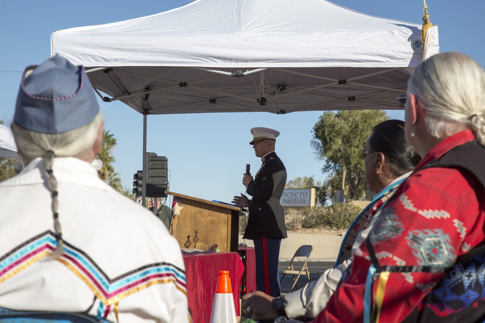 Navajo Code Talks Mural dedication