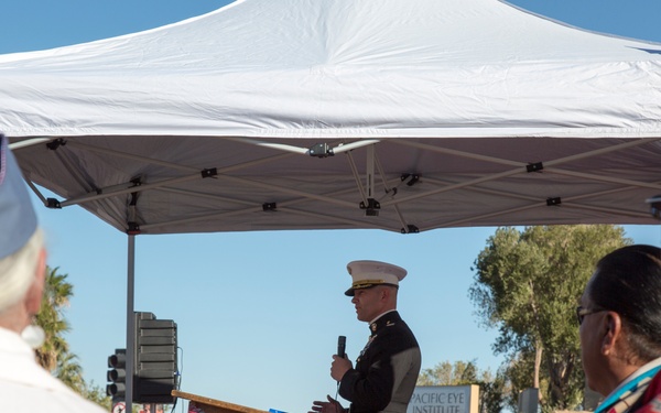 Navajo Code Talks Mural dedication