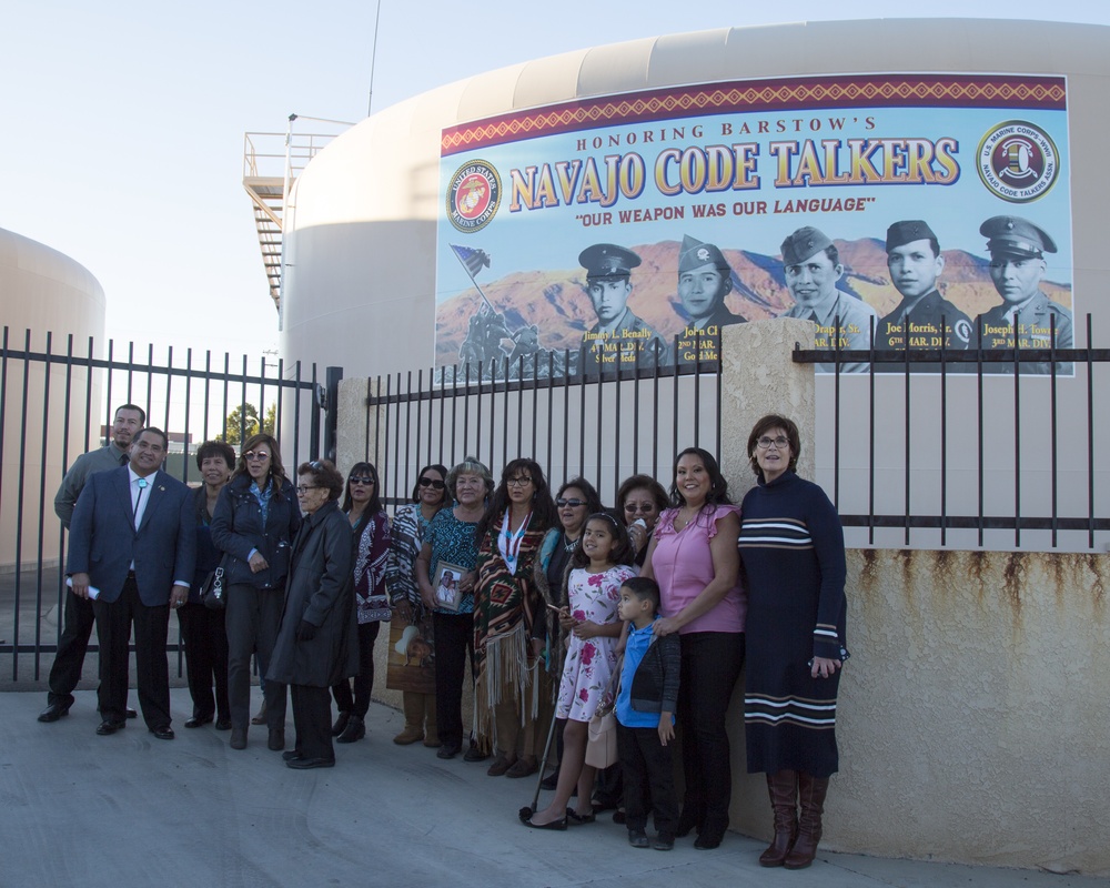 Navajo Code Talks Mural dedication