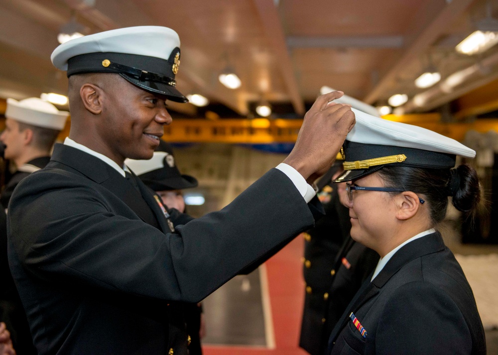 Sailors Conduct Uniform Inspection