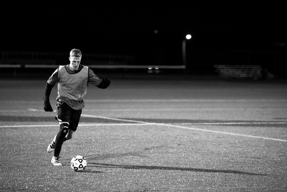 GHWB Sailors Play Soccer
