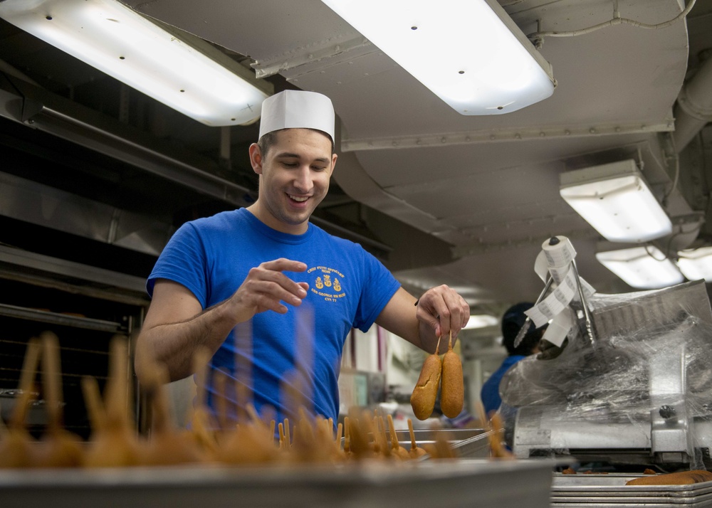 Culinary Specialist Prepares Food