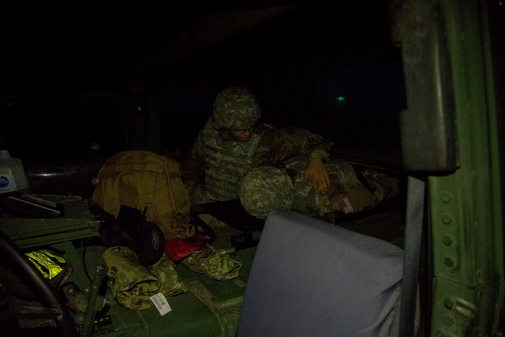 Downed Gunner training exercise