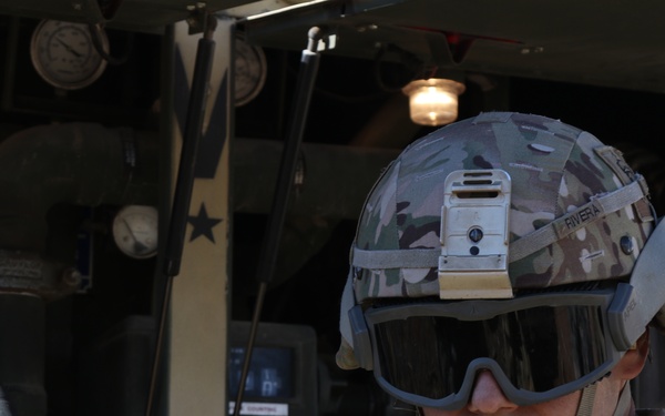 227th CSC refuel helicopters at Border