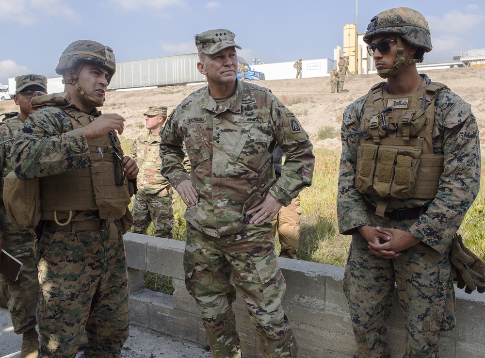 Lt. Gen. Buchanan, U.S. Army North Commander, visits Otay Mesa Port of Entry