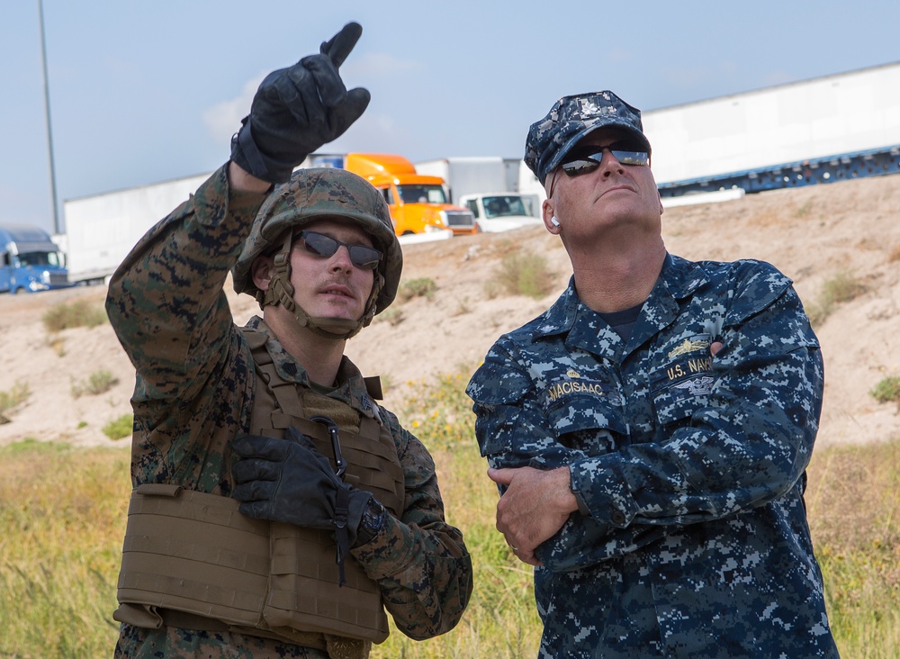 U.S. Navy Cmdr. MacIsaac visits Otay Mesa Port of Entry