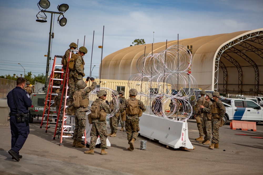 U.S. Marines assist CBP with Border Support