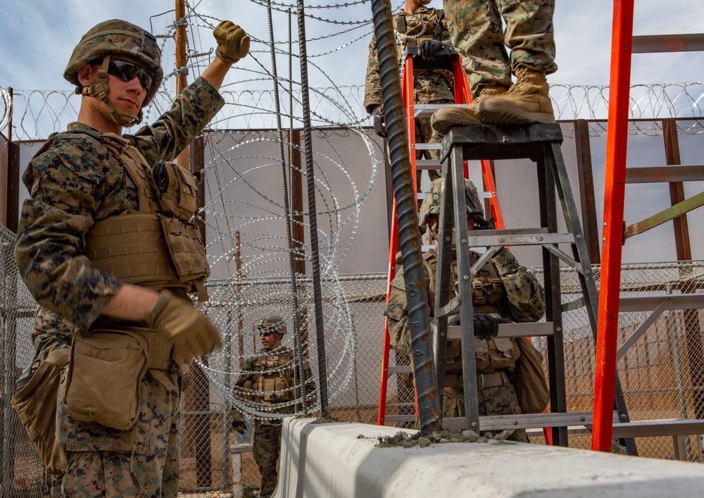 U.S. Marines assist CBP with Border Support