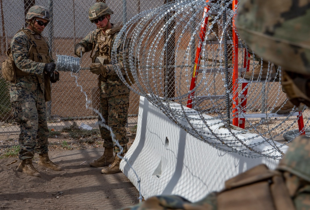 U.S. Marines assist CBP with Border Support