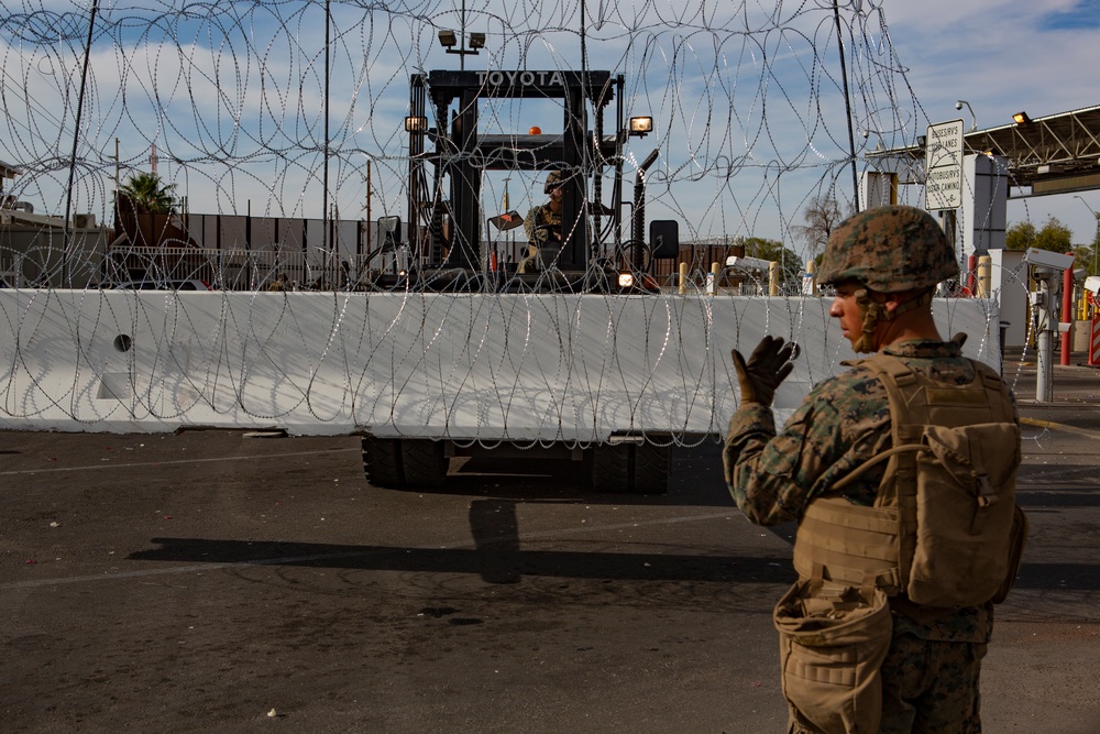 U.S. Marines assist CBP with Border Support