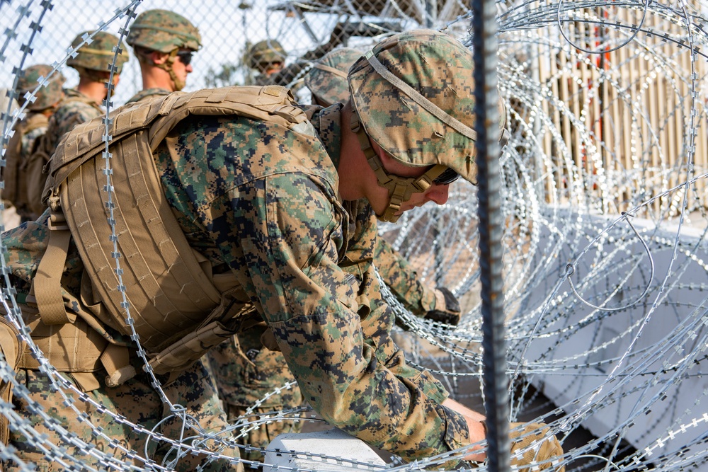 U.S. Marines assist CBP with Border Support