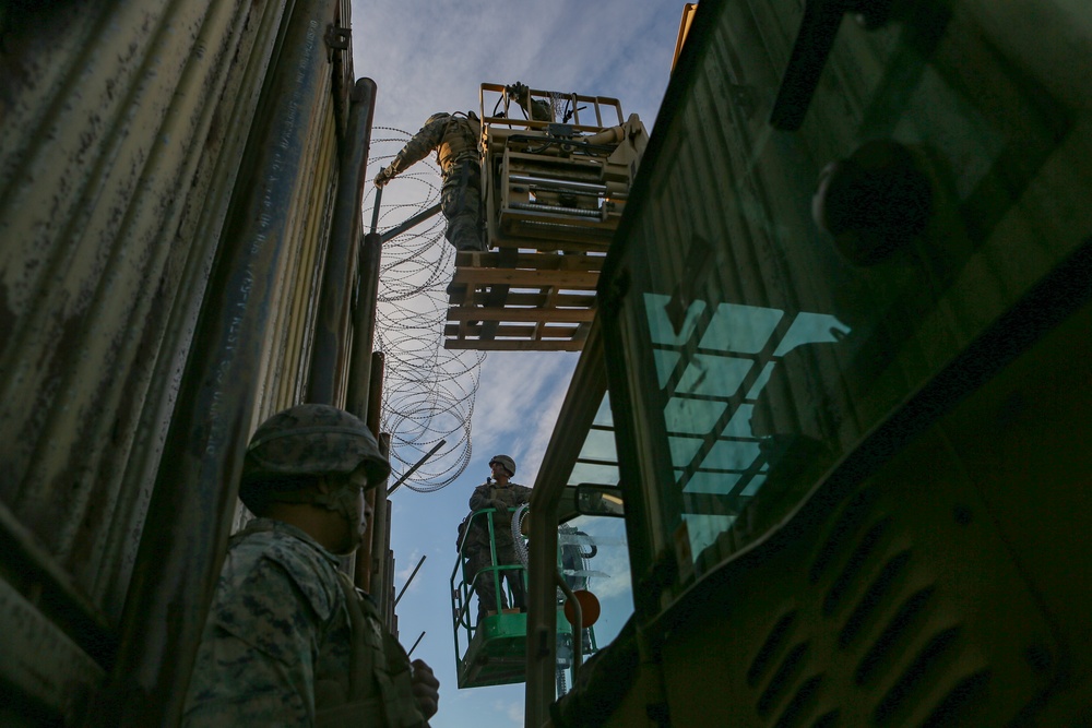 U.S. Marines assist CBP with Border Support