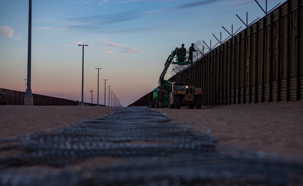 U.S. Marines assist CBP with Border Support