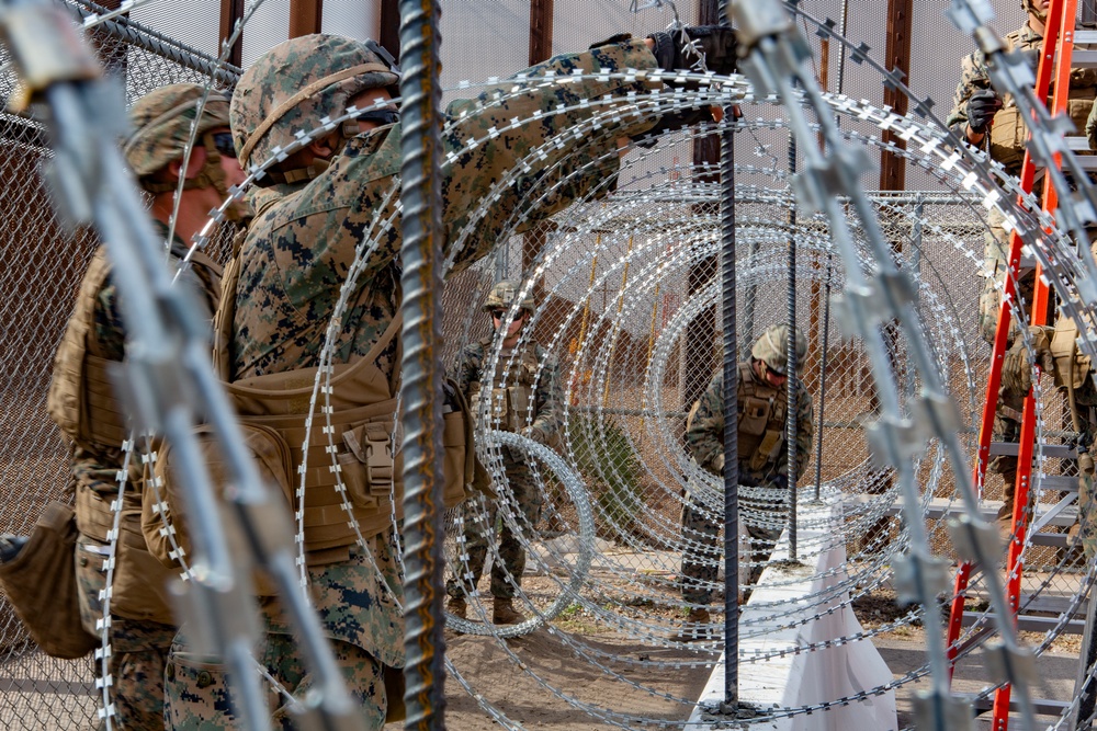 U.S. Marines assist CBP with Border Support