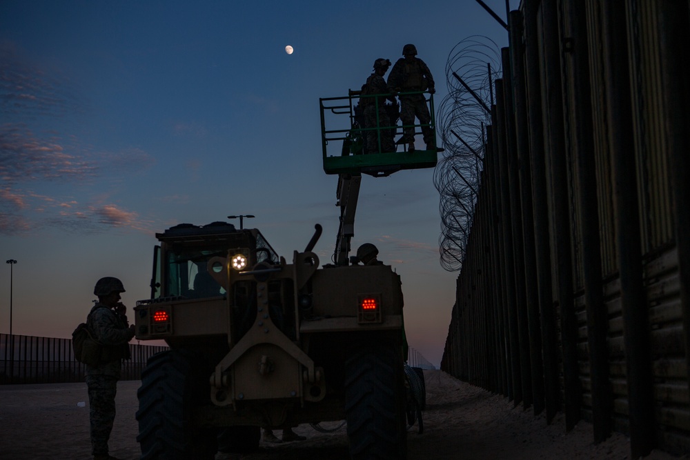 U.S. Marines assist CBP with Border Support