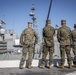 U.S. Marines with SPMAGTF-Peru board the USS SOMERSET