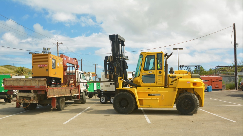 The Alpha Company 249th Engineer Battalion working jointly with Guam Power Authority and Louis Berger