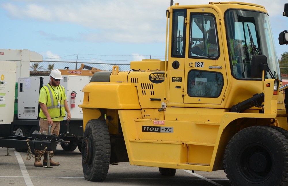 The Alpha Company 249th Engineer Battalion working jointly with Guam Power Authority and Louis Berger Group