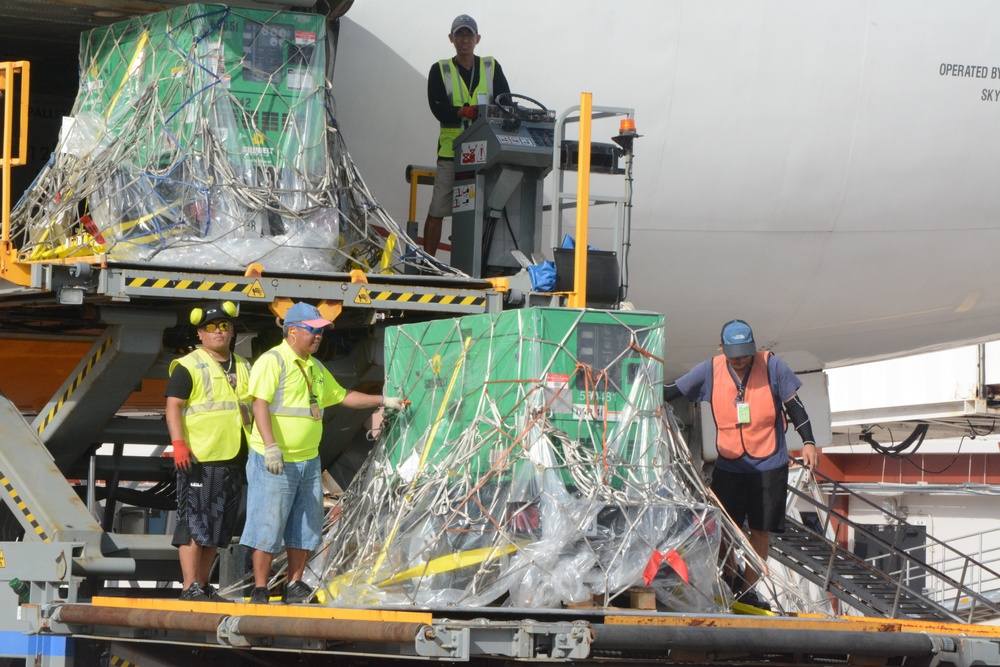 Generators Arrive in Saipan to Power Public Facilities after Super Typhoon Yutu