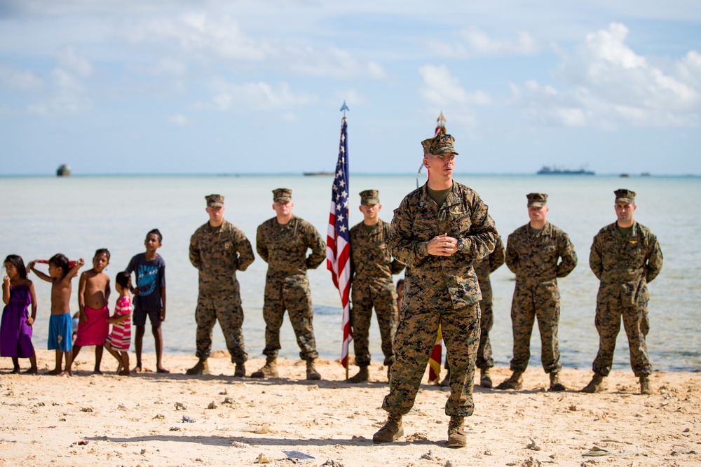 Commemoration Ceremony and Promotion at Original Battle of Tarawa Site