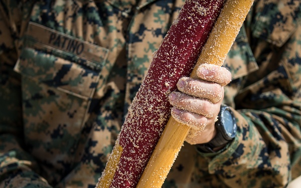 Promotion Ceremony at Original Battle of Tarawa Site
